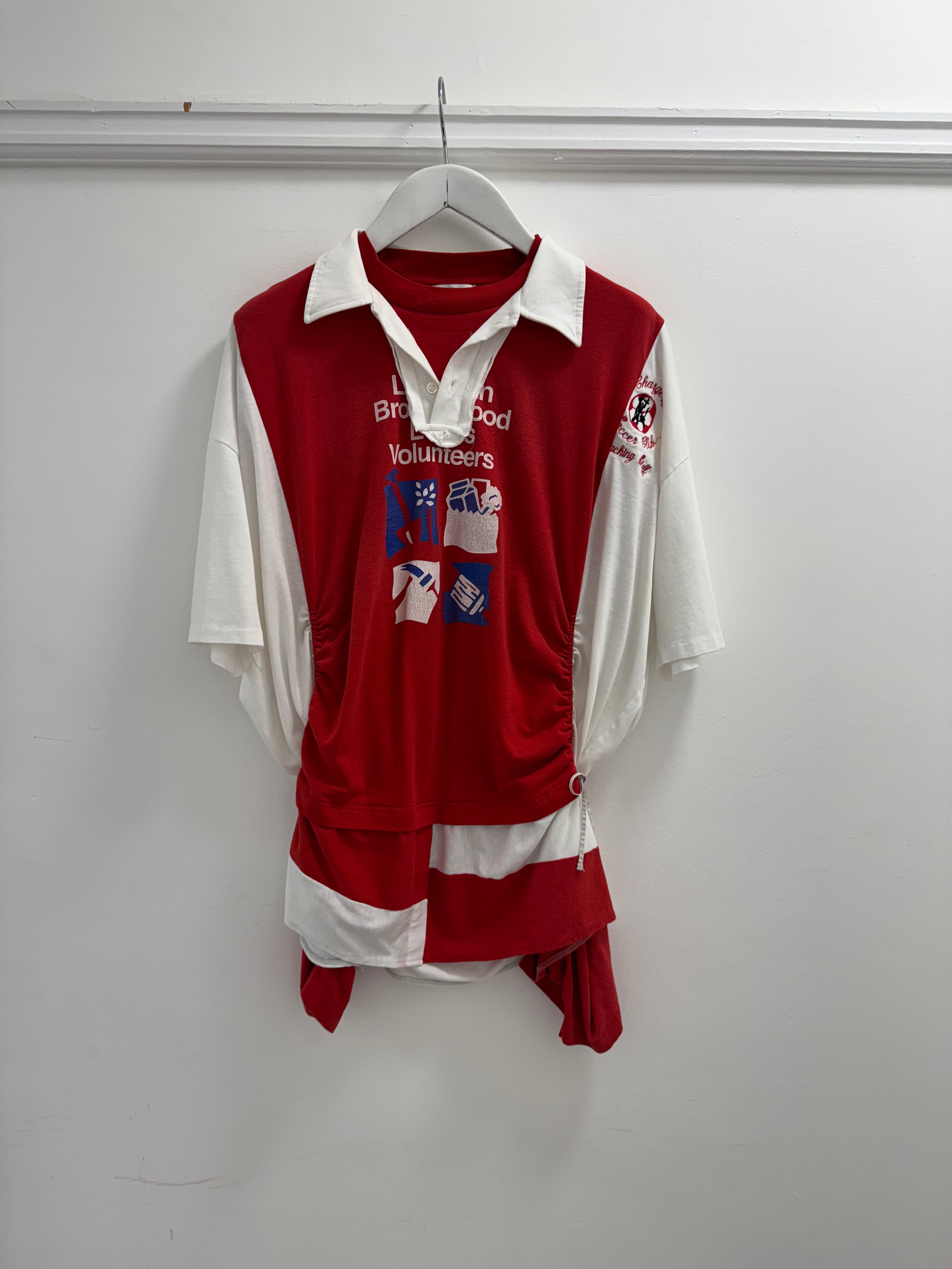 Wave Shirt with Bow (LONDON Red)