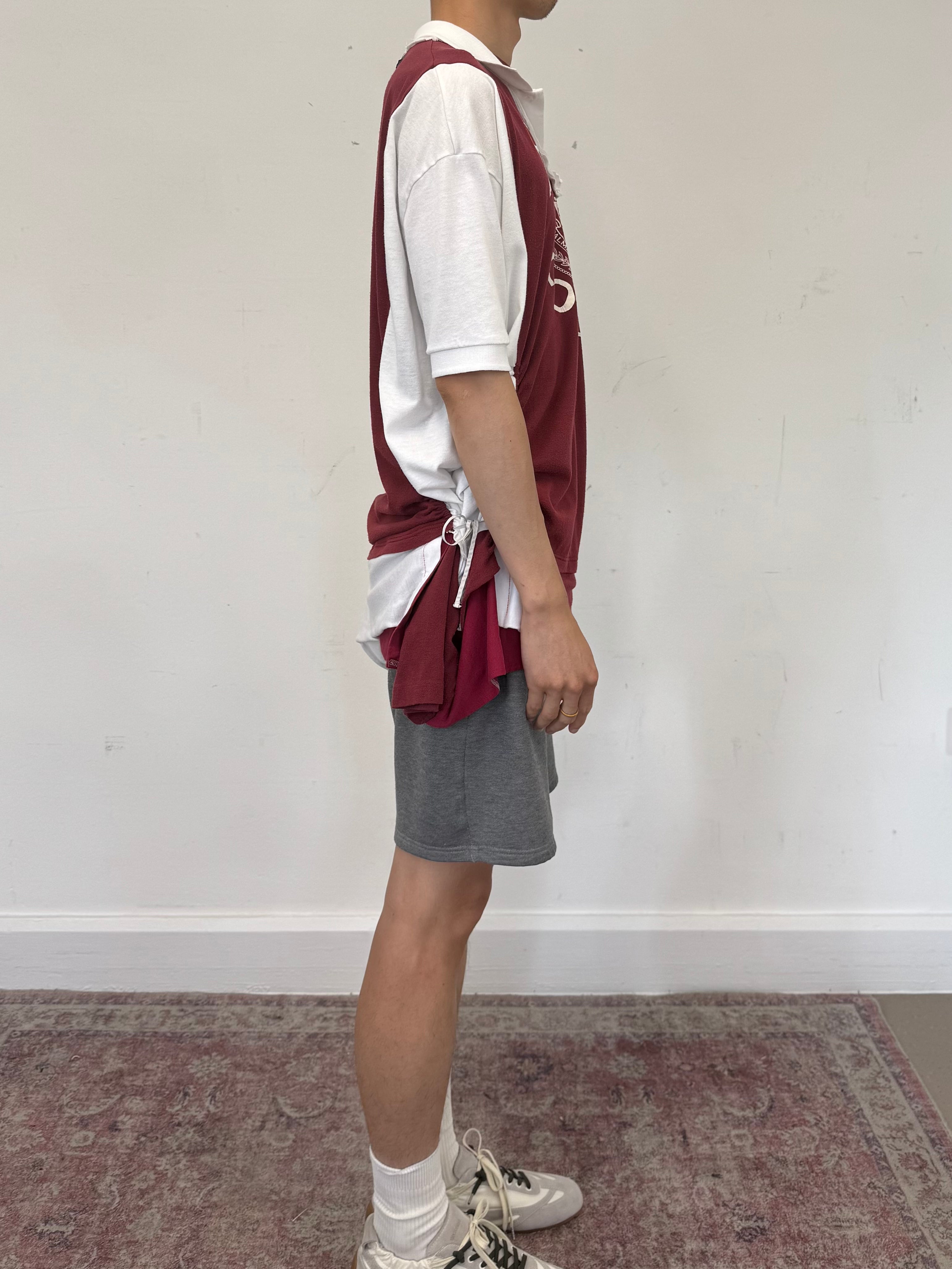 Wave Shirt with Bow (COLLEGE Red)