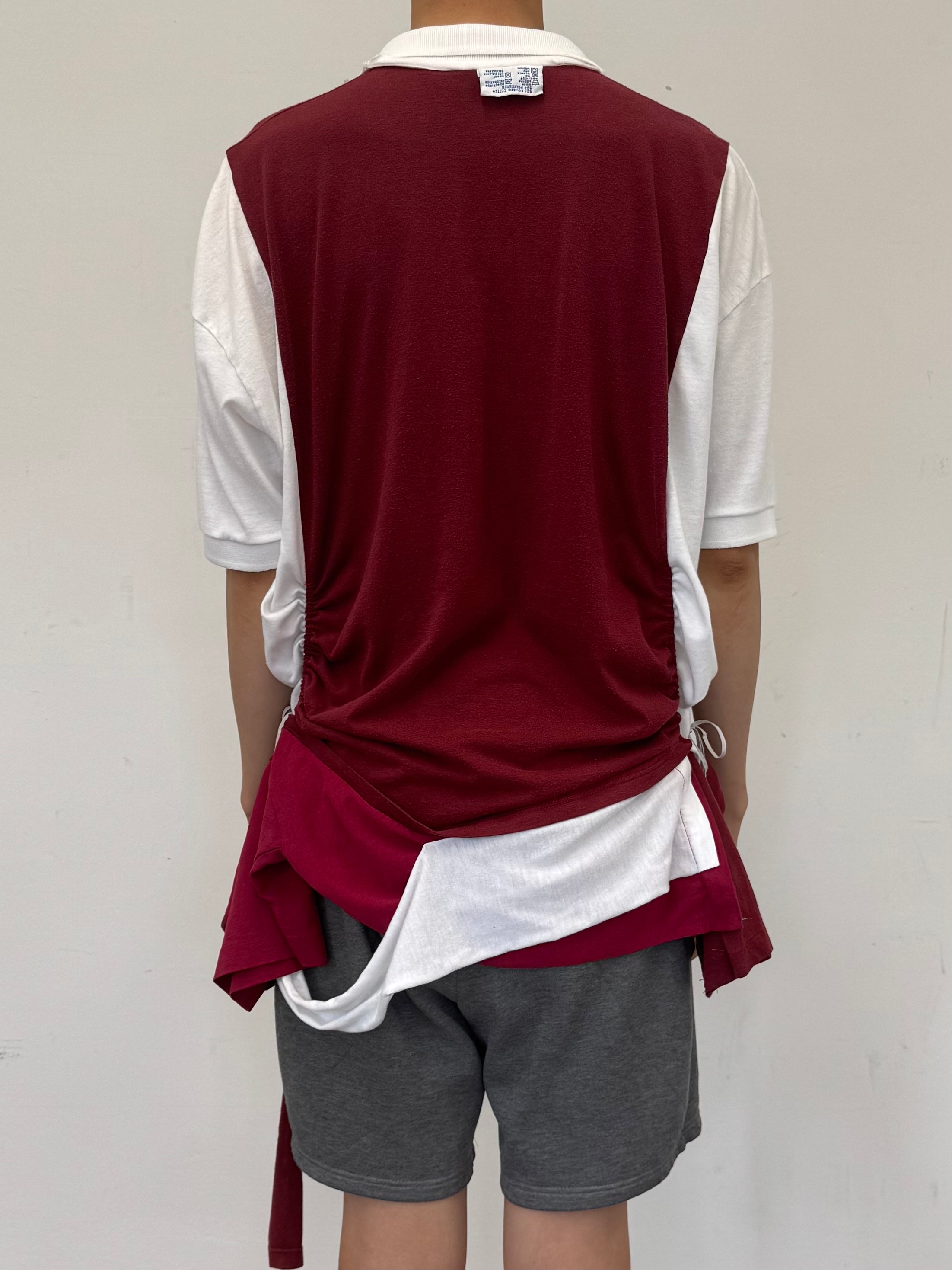 Wave Shirt with Bow (COLLEGE Red)