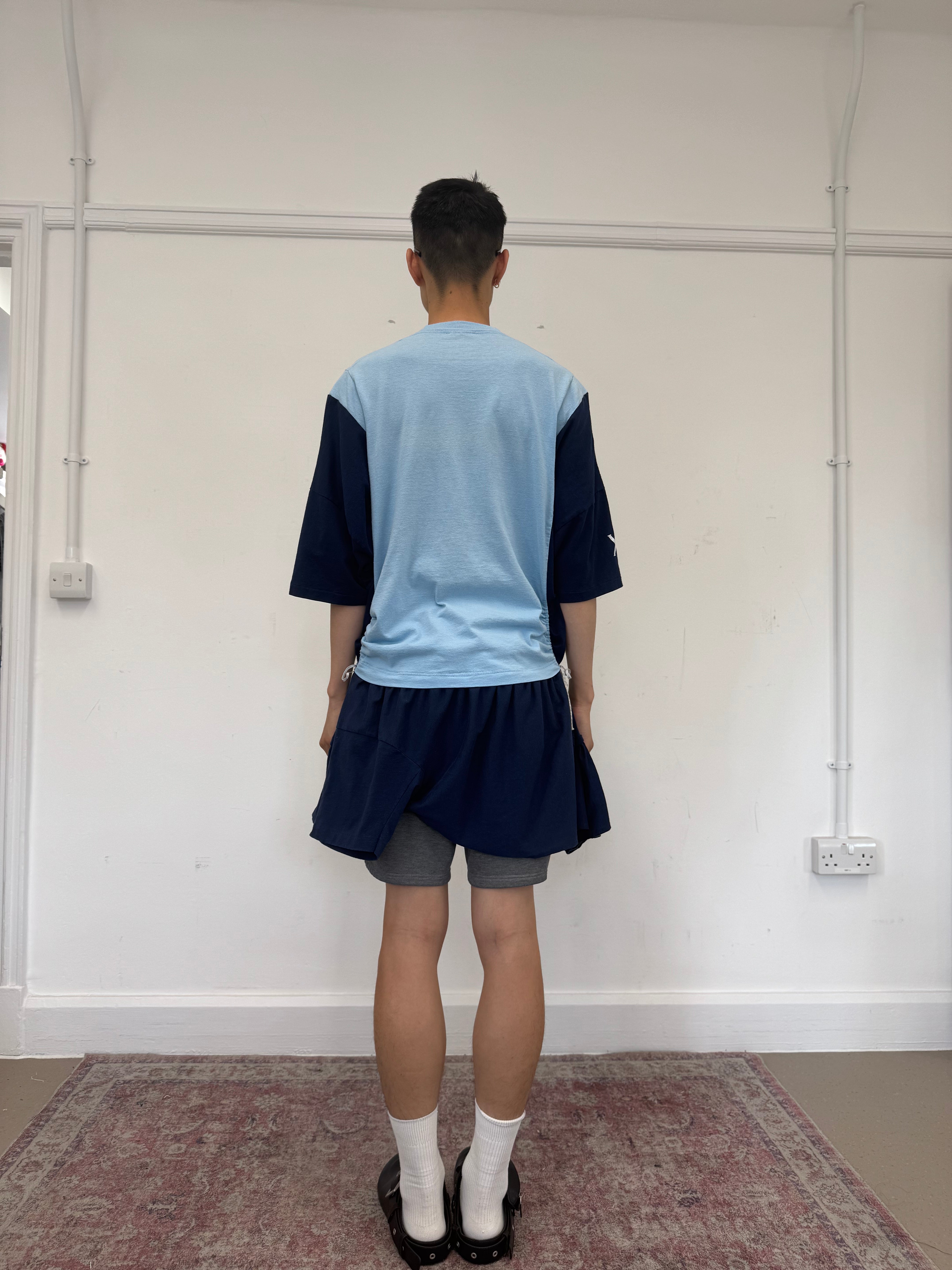 Wave Shirt with Bow (VEGAS Blue)