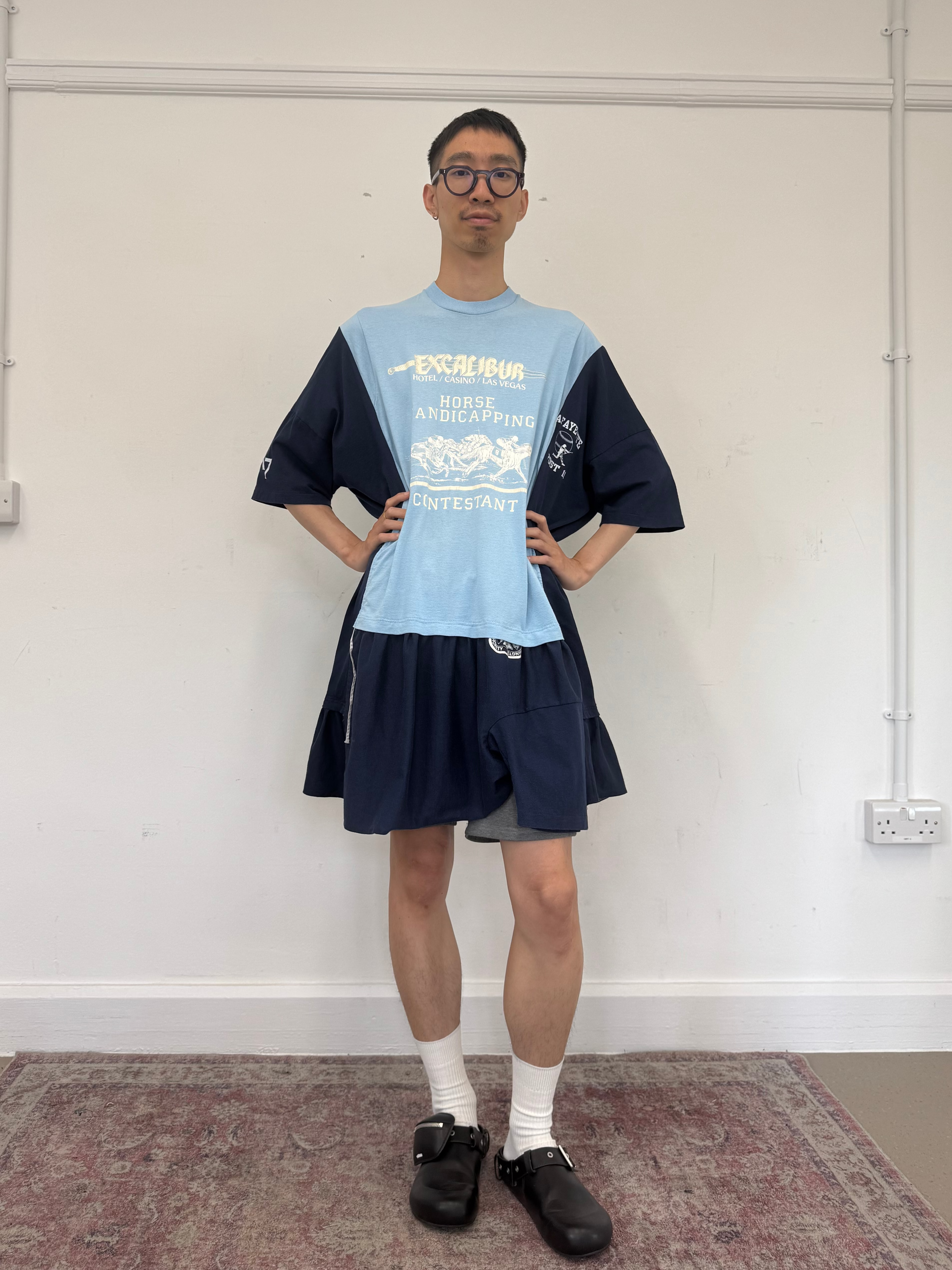 Wave Shirt with Bow (VEGAS Blue)
