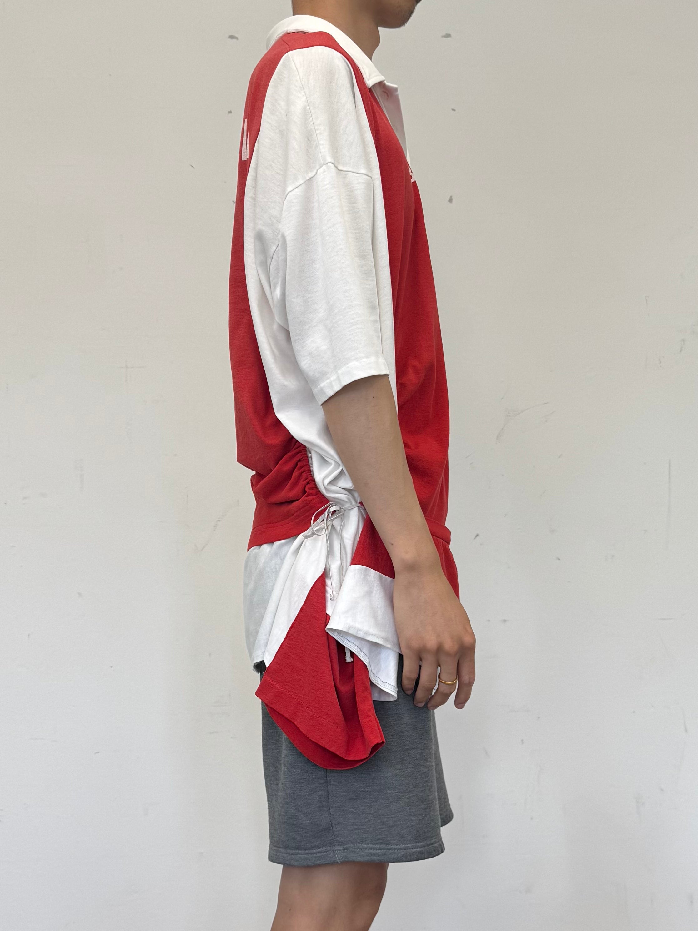 Wave Shirt with Bow (LONDON Red)
