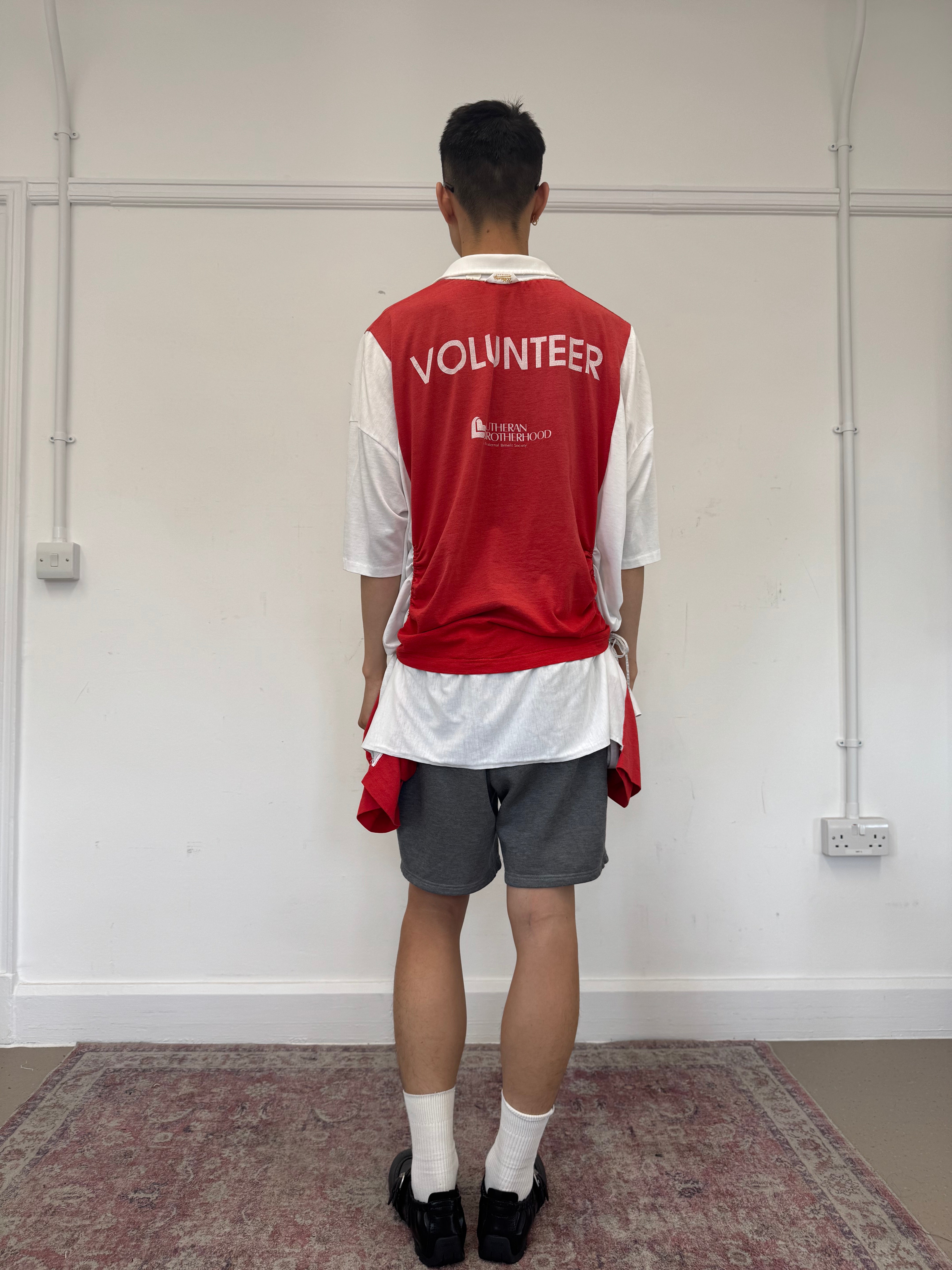 Wave Shirt with Bow (LONDON Red)