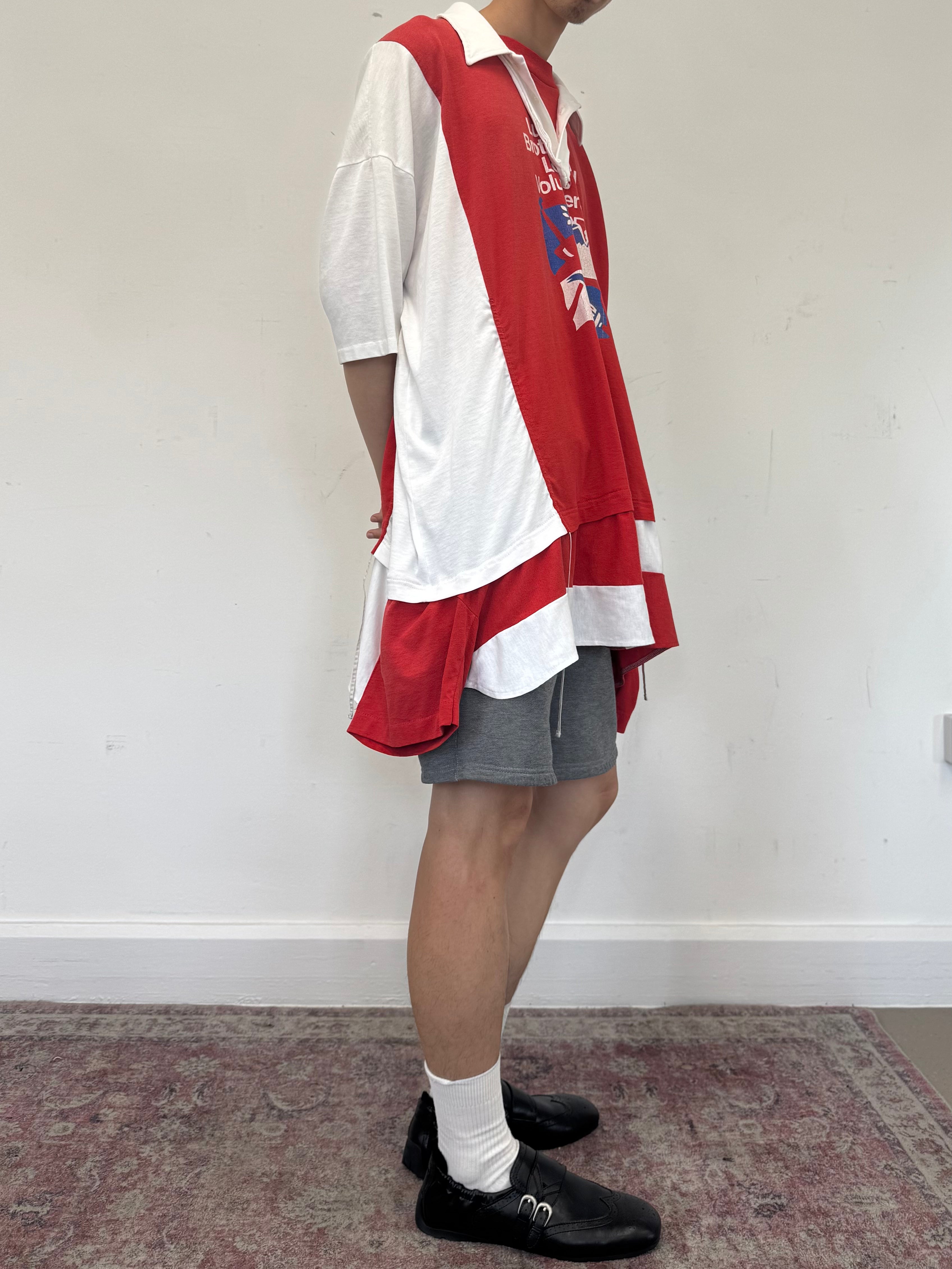 Wave Shirt with Bow (LONDON Red)
