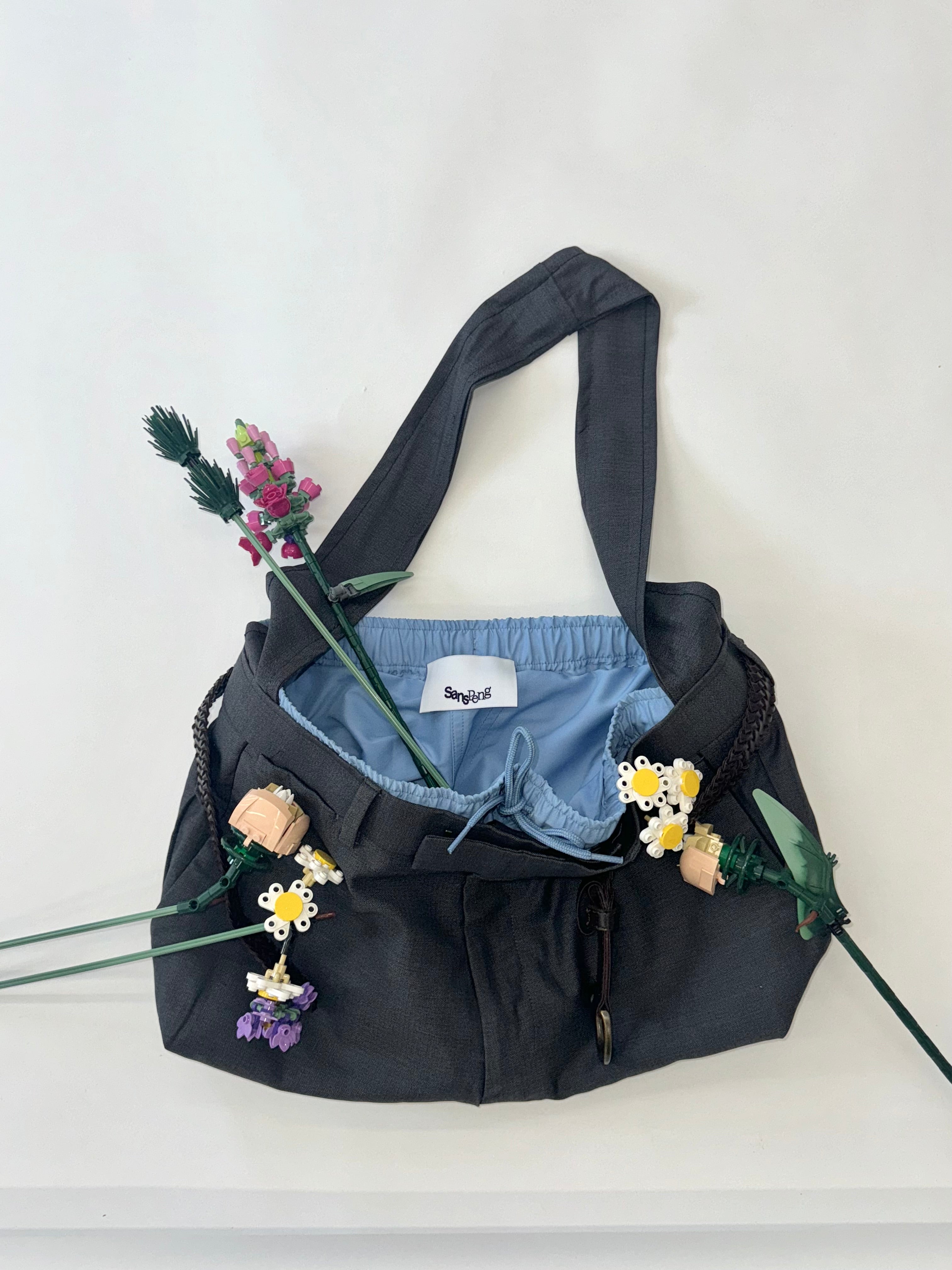 Upcy Trouser Bag (Grey-Blue)