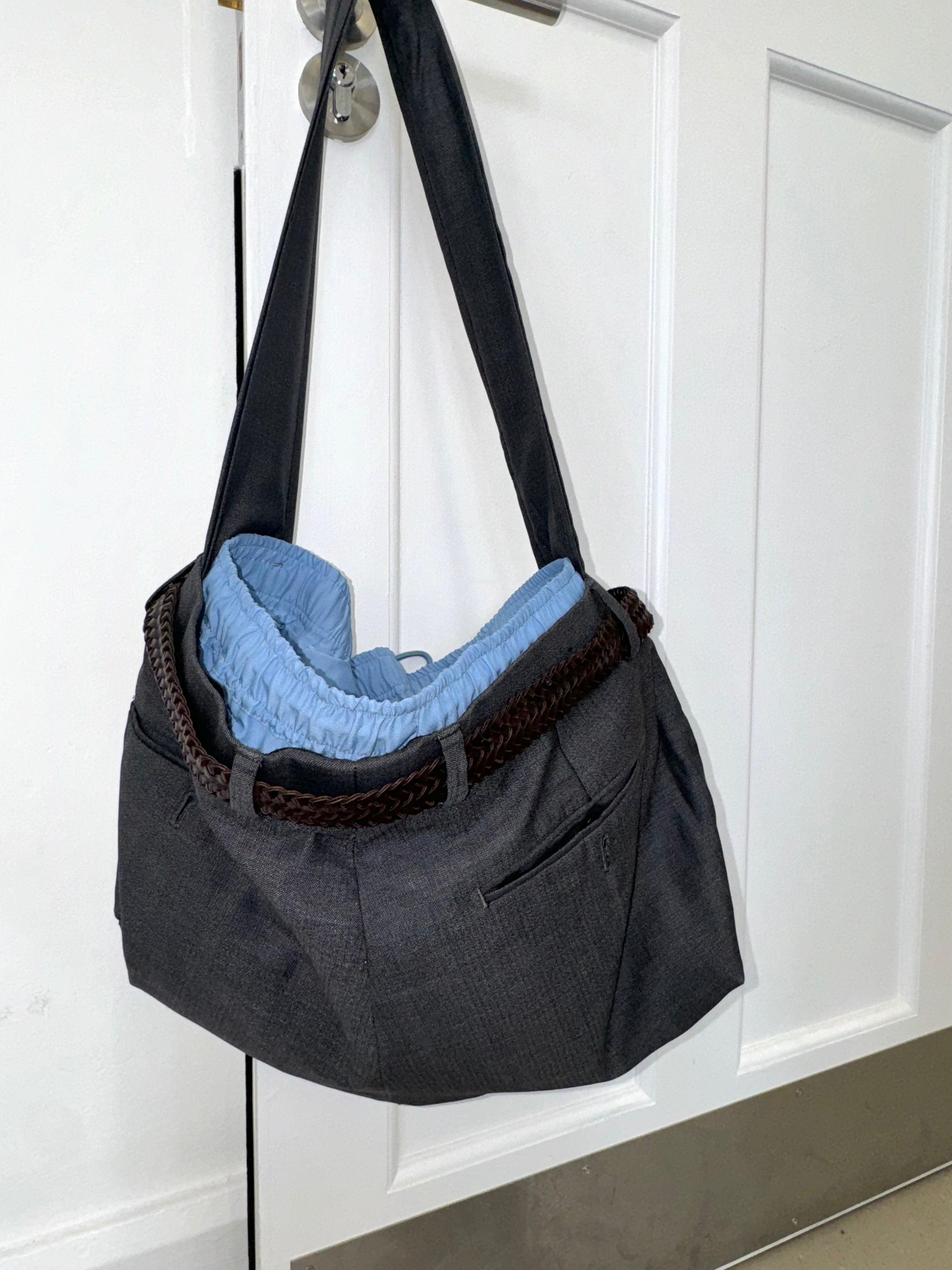 Upcy Trouser Bag (Grey-Blue)