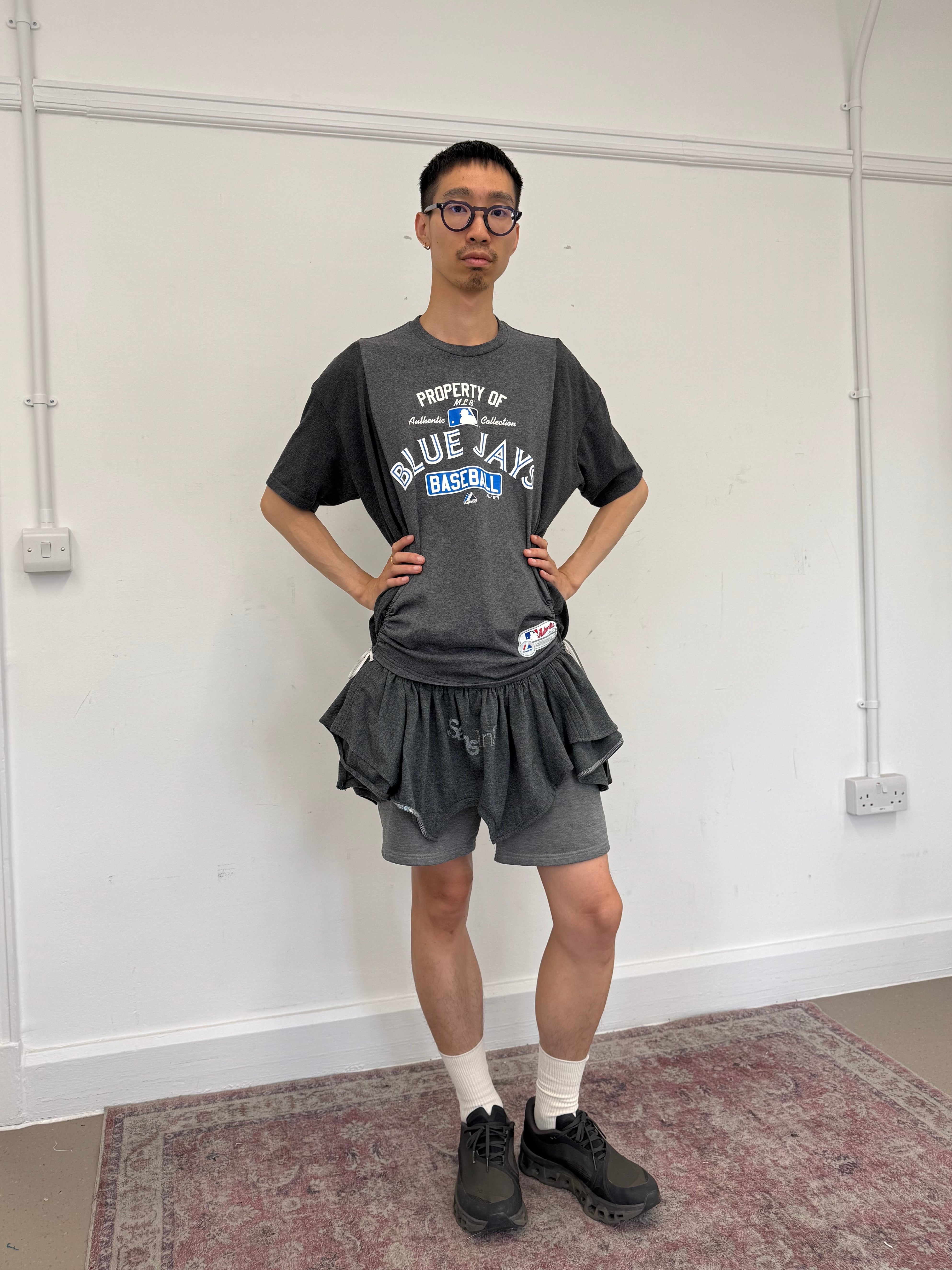 Wave Shirt with Bow (BLUE JAYS Gray)