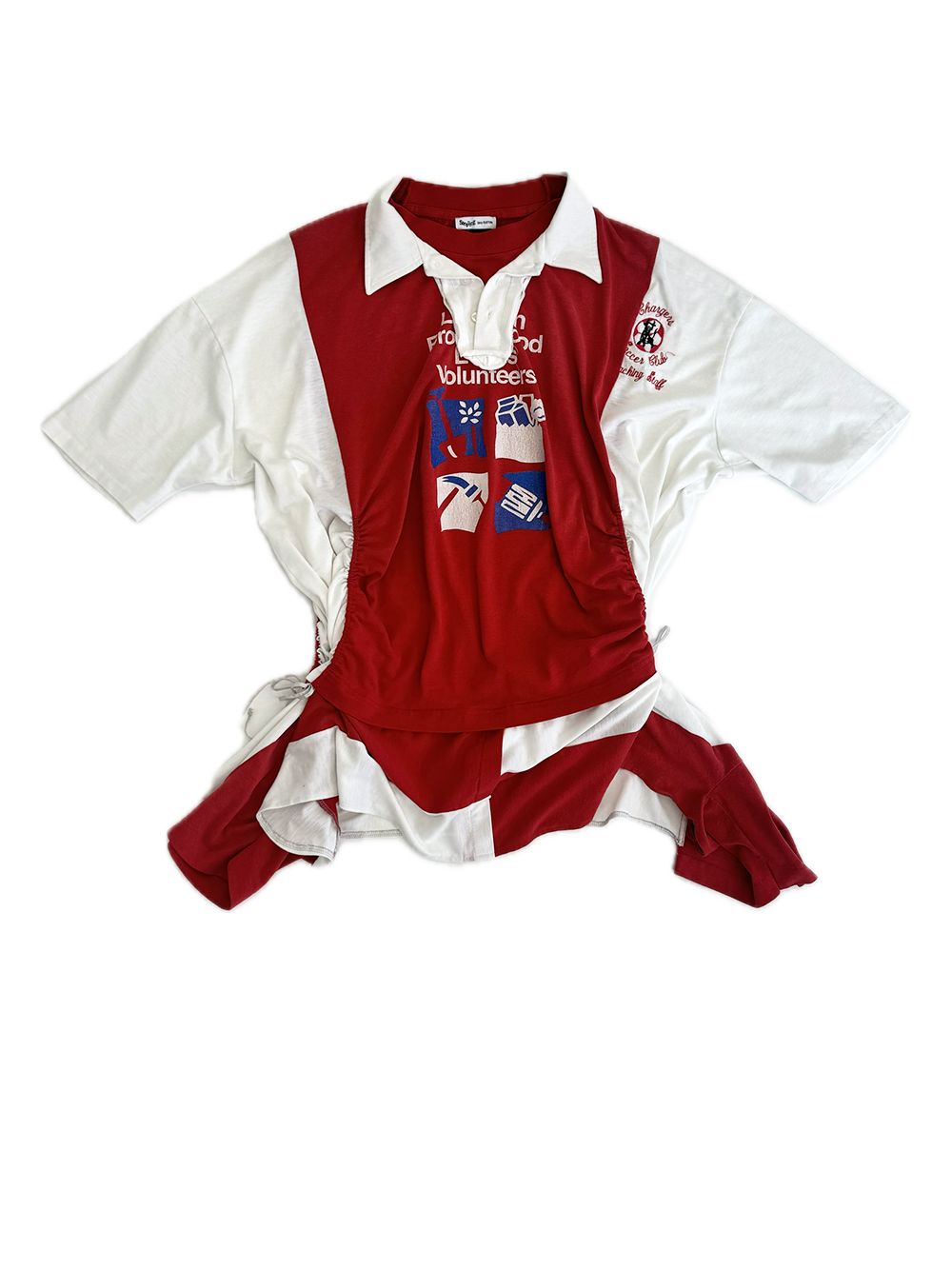 Wave Shirt with Bow (LONDON Red)